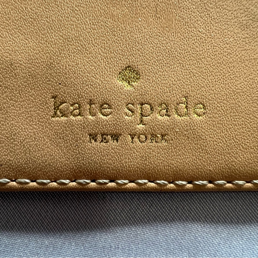 Kate Spade Wellesley Royal Blue/Tan Card Holder - Picture 4 of 11